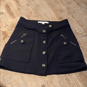 Veronica beard navy mini skirt